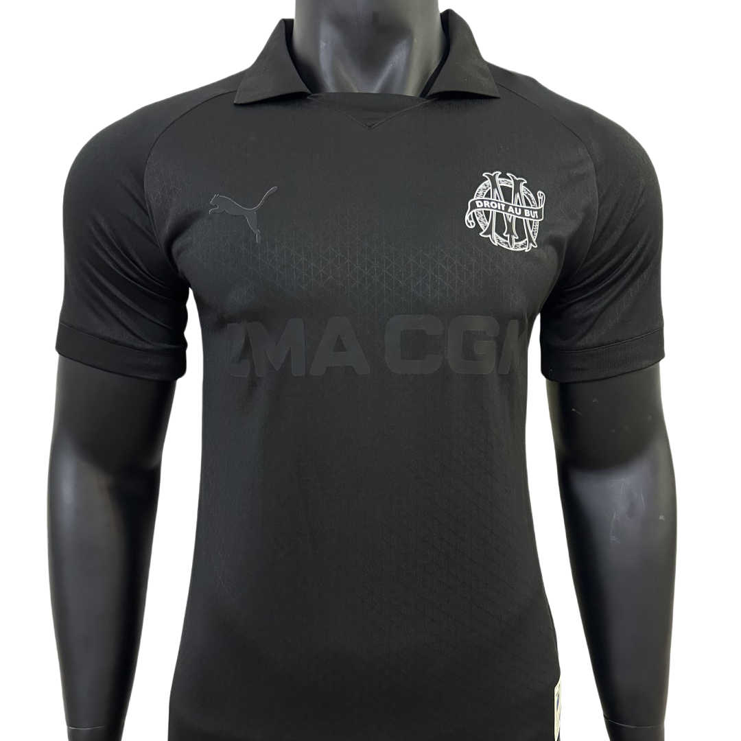 Player Version Olympique Marseille 125th Anniversary Black Jersey 2024/25