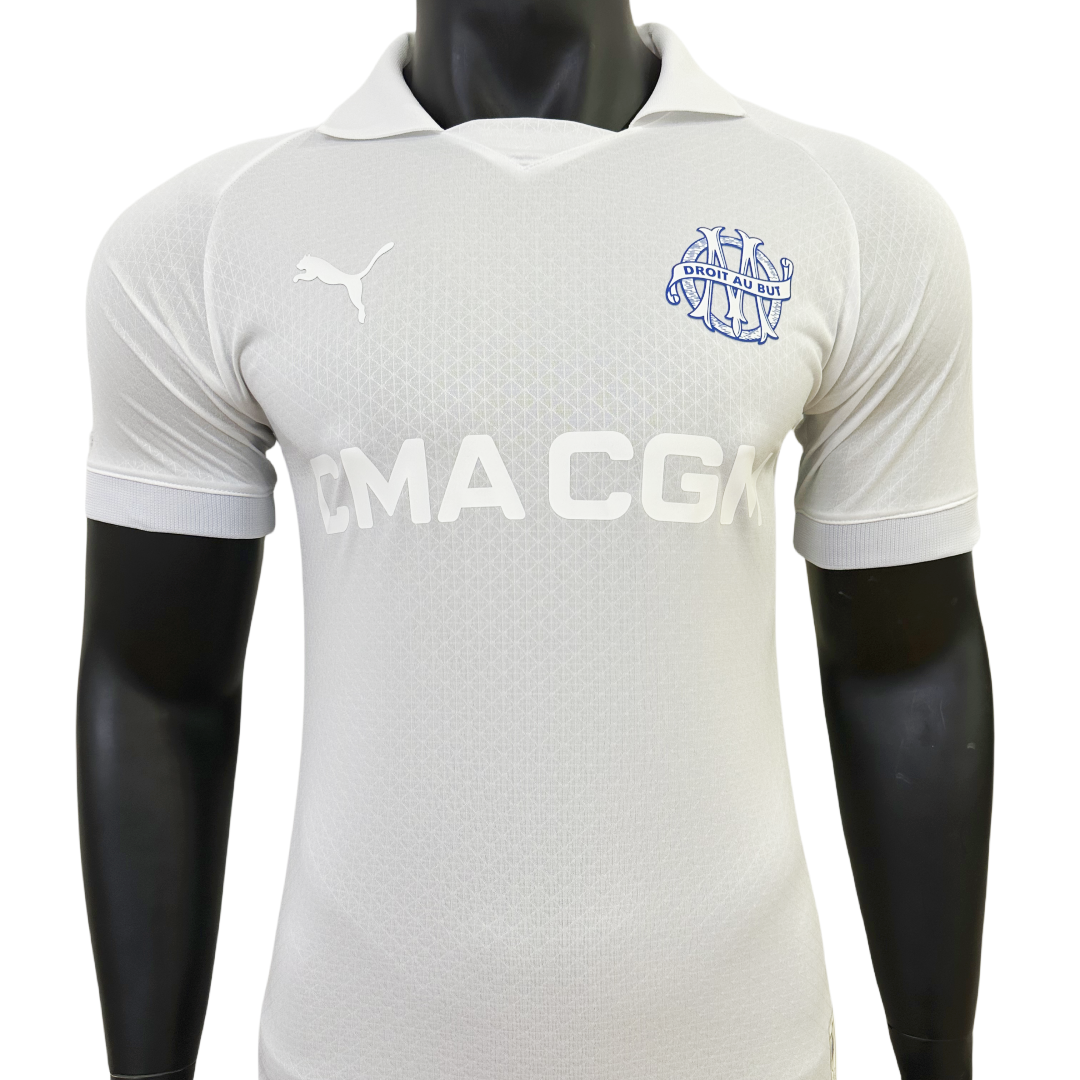 Player Version Olympique Marseille 125th Anniversary White Jersey 2024/25