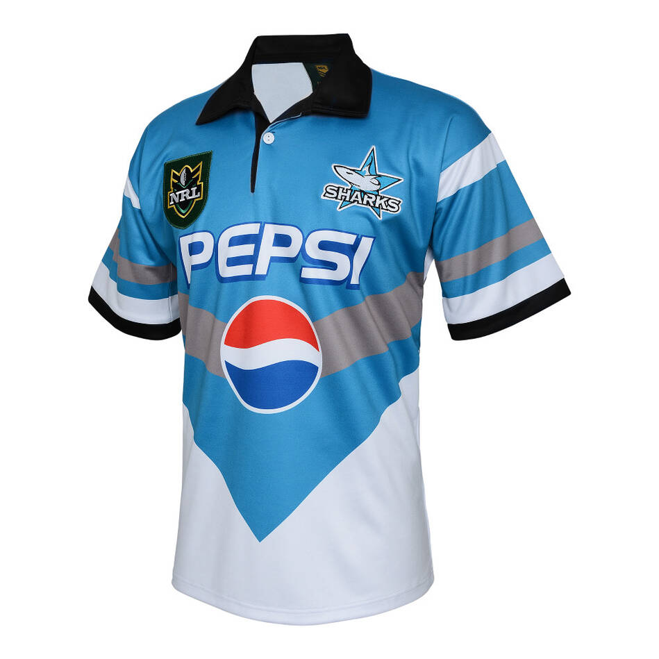 NRL Cronulla-Sutherland Sharks 1998 Retro Jersey