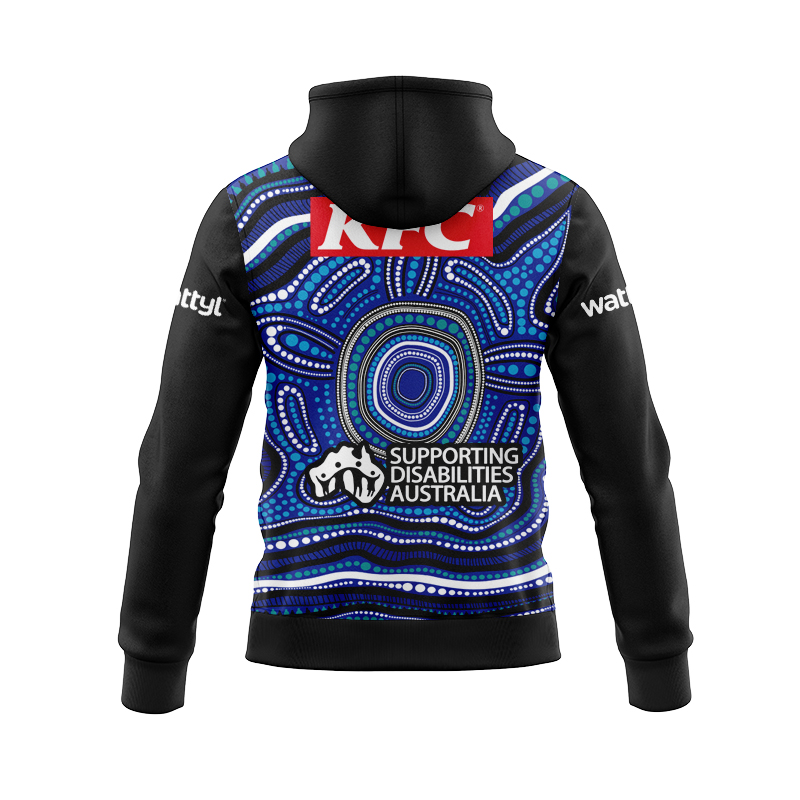 NRL Canterbury-Bankstown Bulldogs 2025 Indigenous Zipper Hoodie