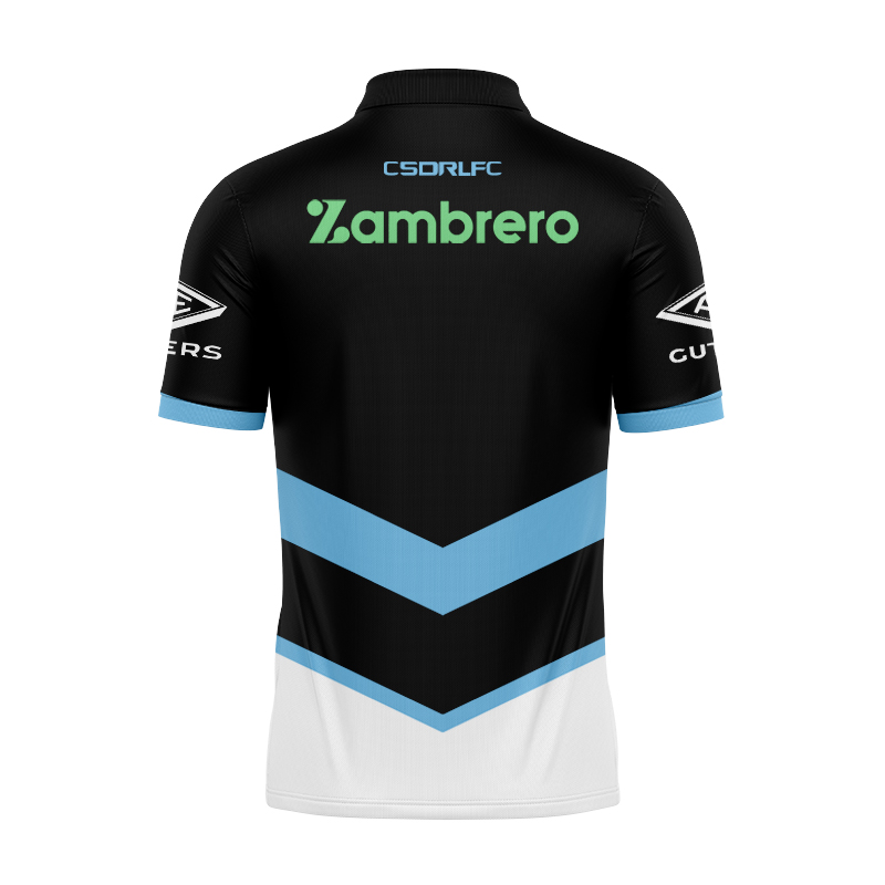 NRL Cronulla-Sutherland Sharks 2025 Away Polo Shirt