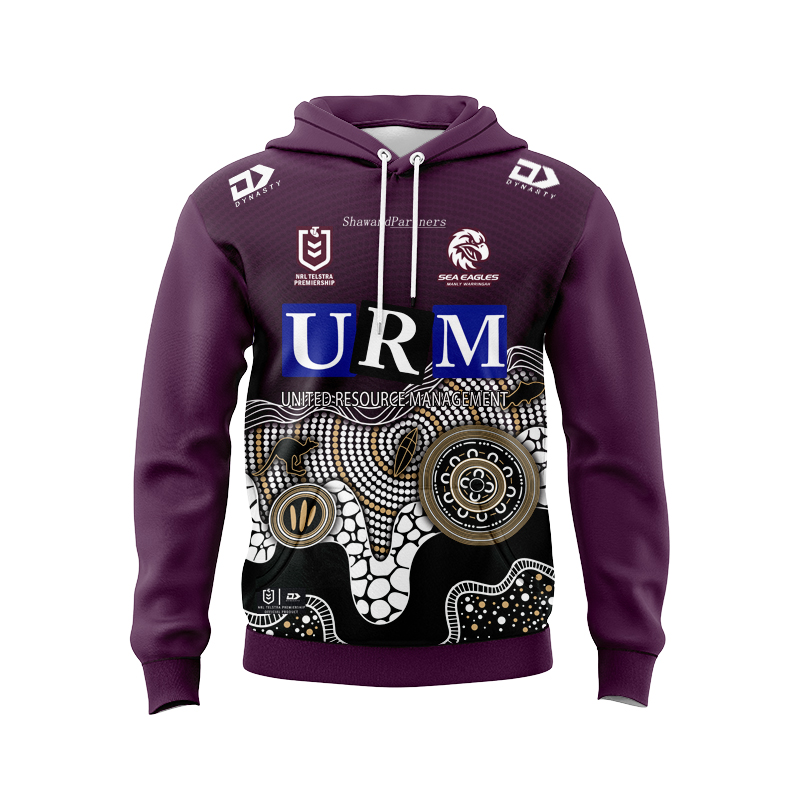 NRL Manly Warringah Sea Eagles 2025 Indigenous Hoodie