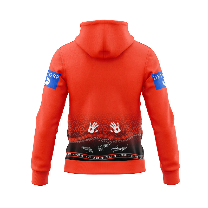 NRL St George Illawarra Dragons 2025 Indigenous Zipper Hoodie