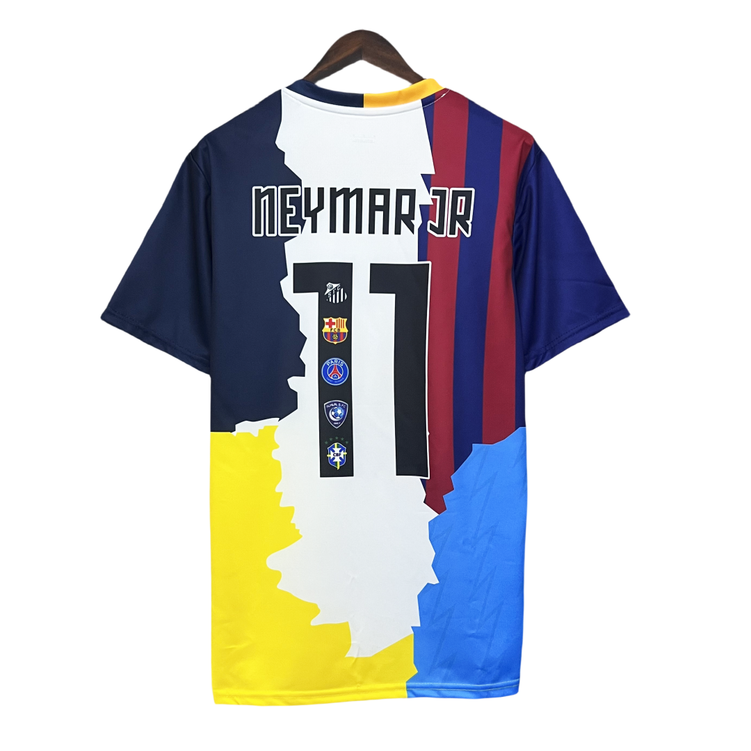 Neymar Jr Special Edition Jersey 2025/26(Brazil+Barcelona+Paris Saint-Germain+Santos FC)