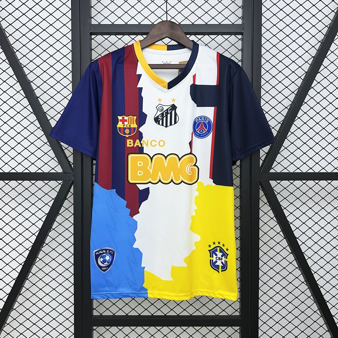 Neymar Jr Special Edition Jersey 2025/26(Brazil+Barcelona+Paris Saint-Germain+Santos FC)