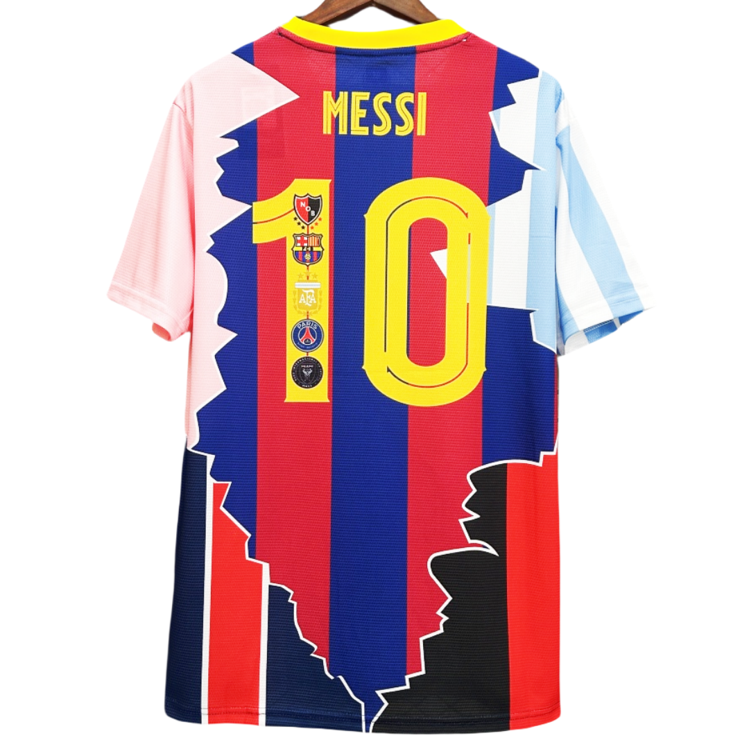 Messi #10 Commemorative Edition Jersey(Argentina+Barcelona+Paris Saint-Germain+Miami)