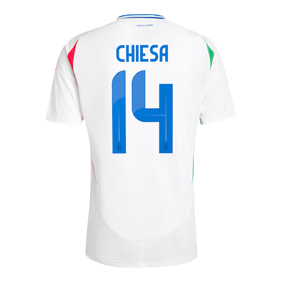 Federico Chiesa #14 Italy Away Jersey EURO 2024