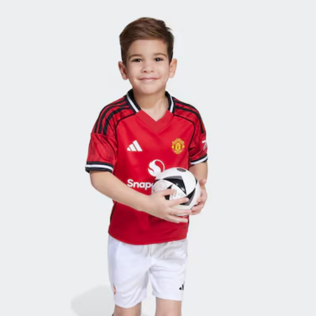 Kid's Manchester United Home Kit 2025/26