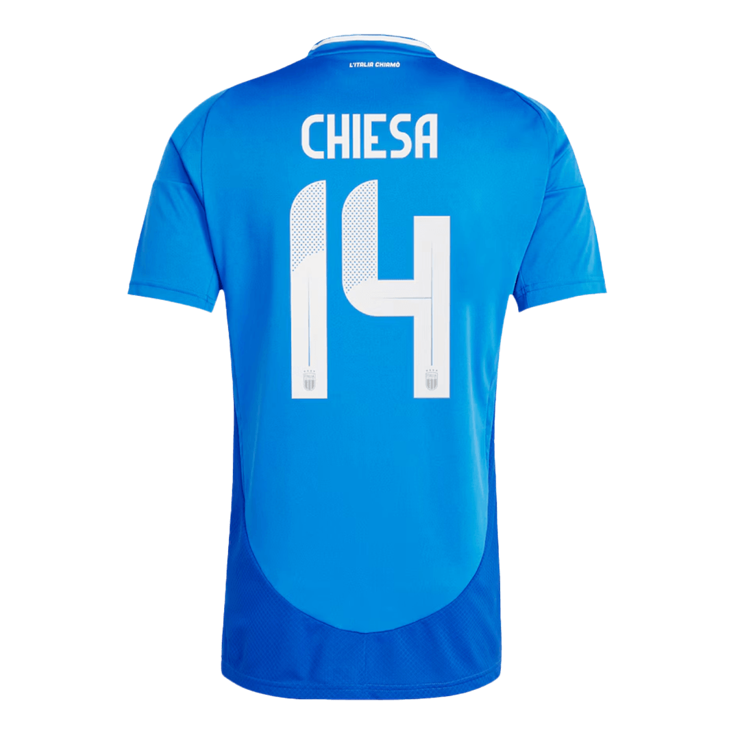 Federico Chiesa #14 Italy Home Jersey EURO 2024