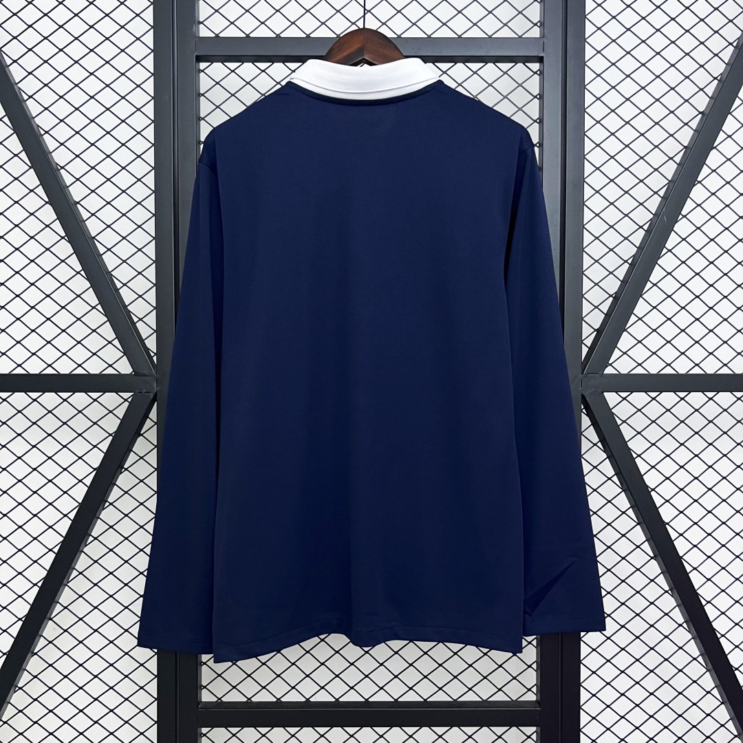 France Rertro Home Long Sleeve Jersey 2014