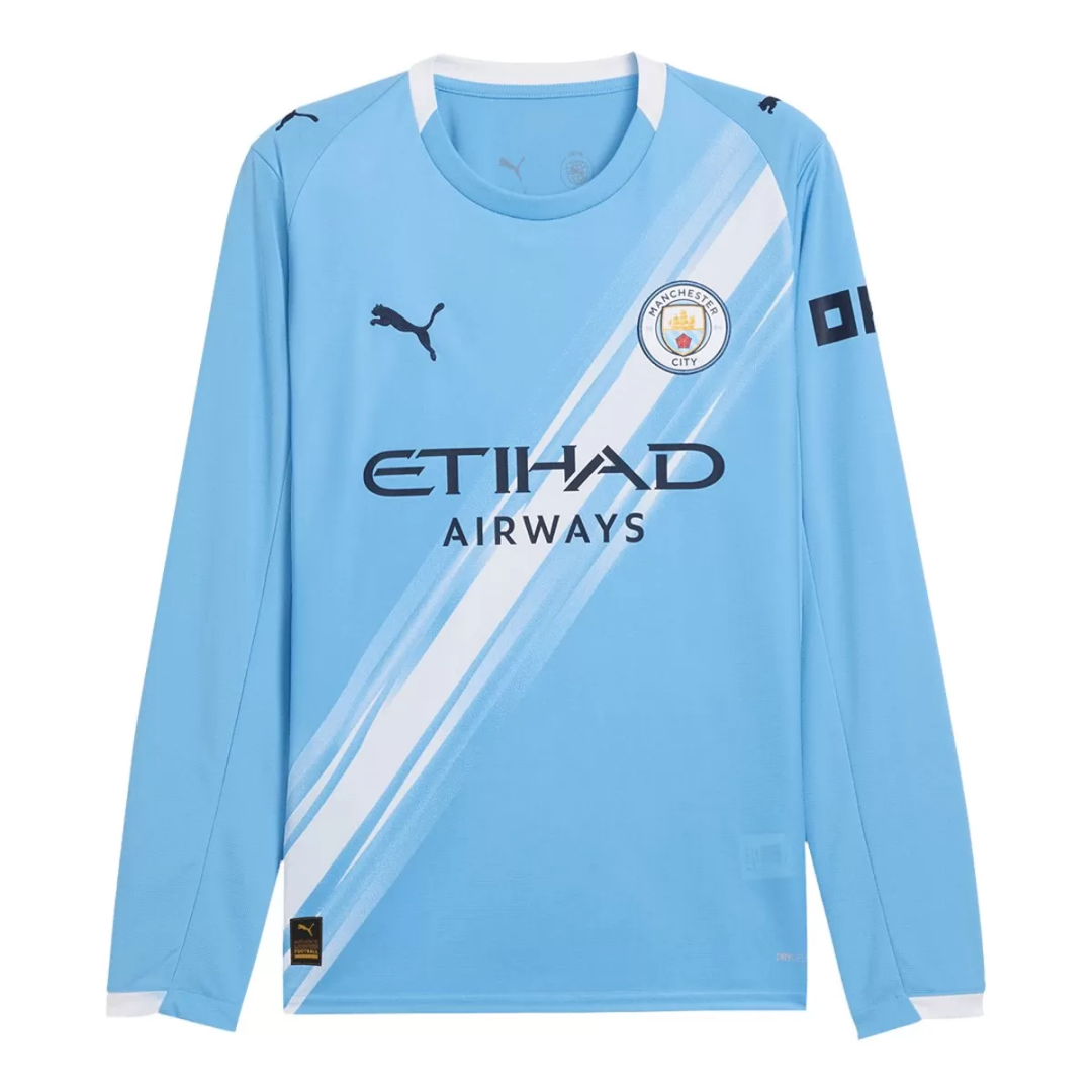 Manchester City Home Long Sleeve Jersey 2025/26