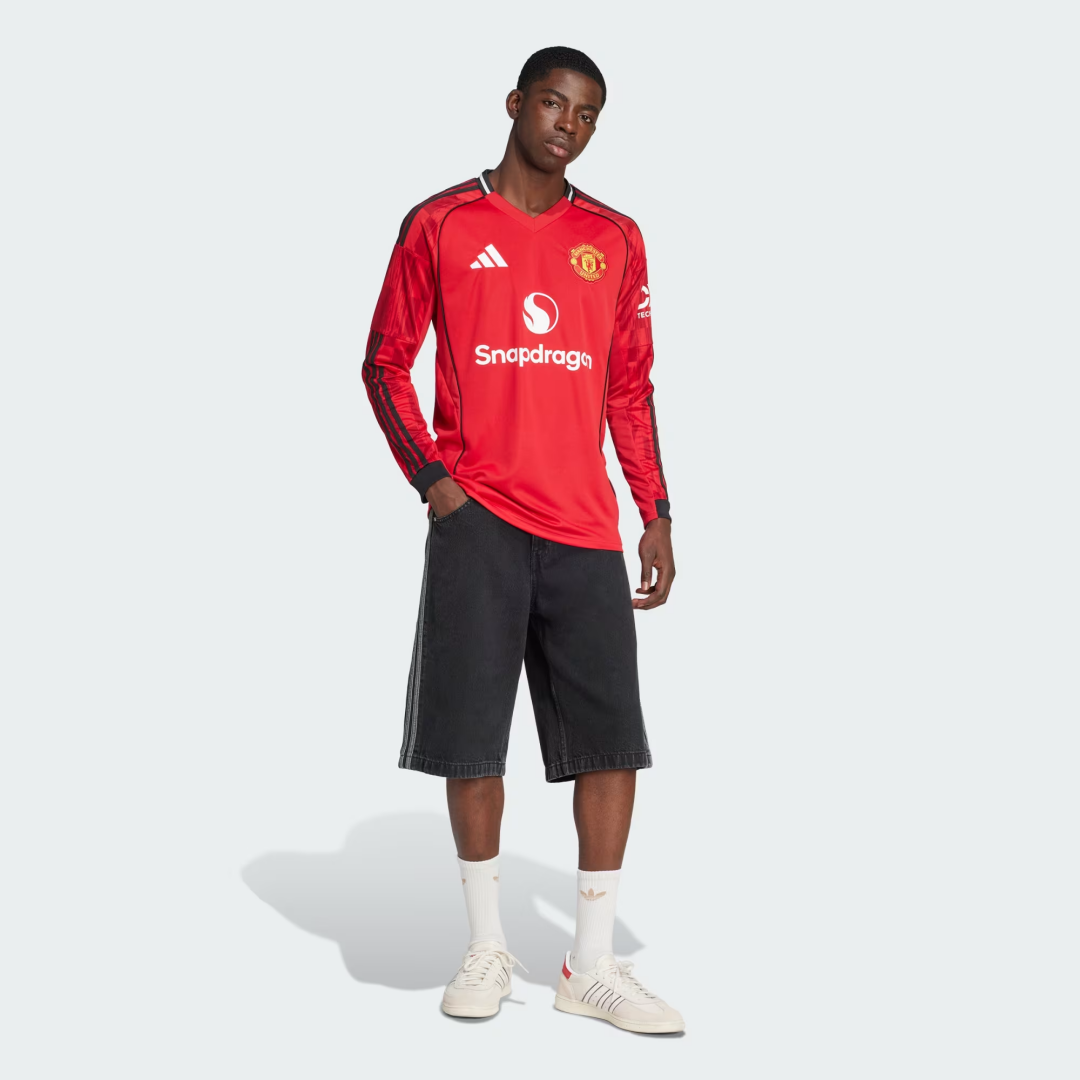 Manchester United Home Long Sleeve Jersey 2025/26