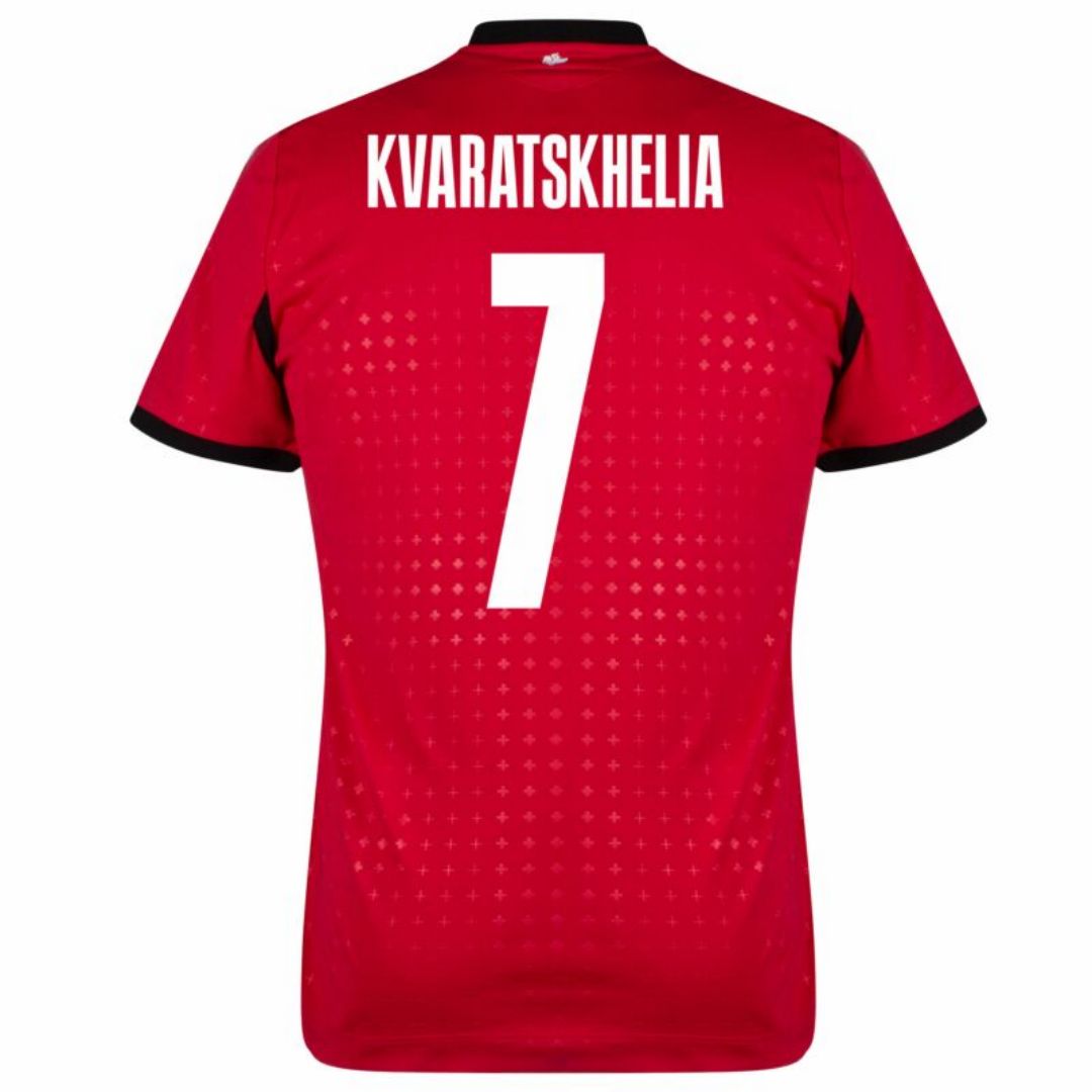Khvicha Kvaratskhelia #7 Georgia Third Jersey EURO 2024