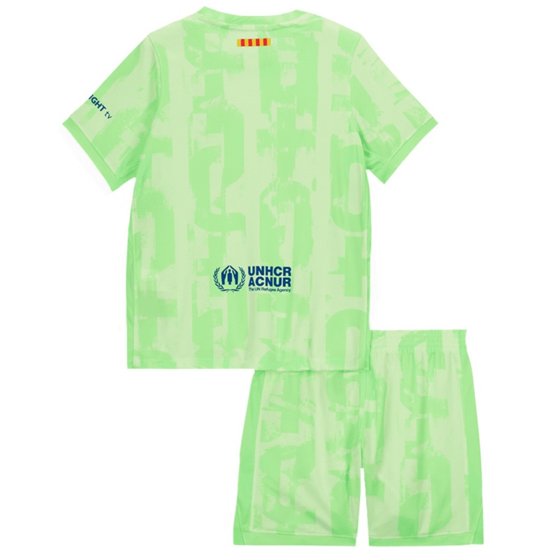 Kid's Barcelona Third Spotify Logo Without Text Kit 2024/25