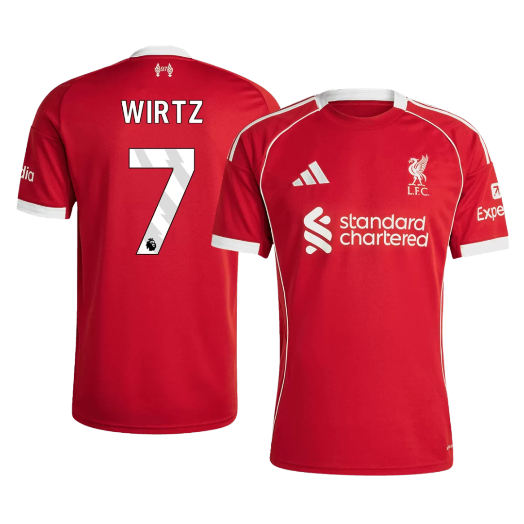 WIRTZ #7 Liverpool Home Jersey 2025/26