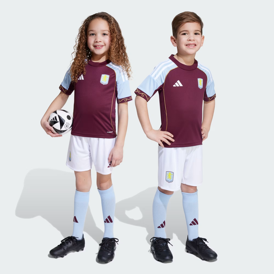 Kid's Aston Villa Home Kit 2025/26