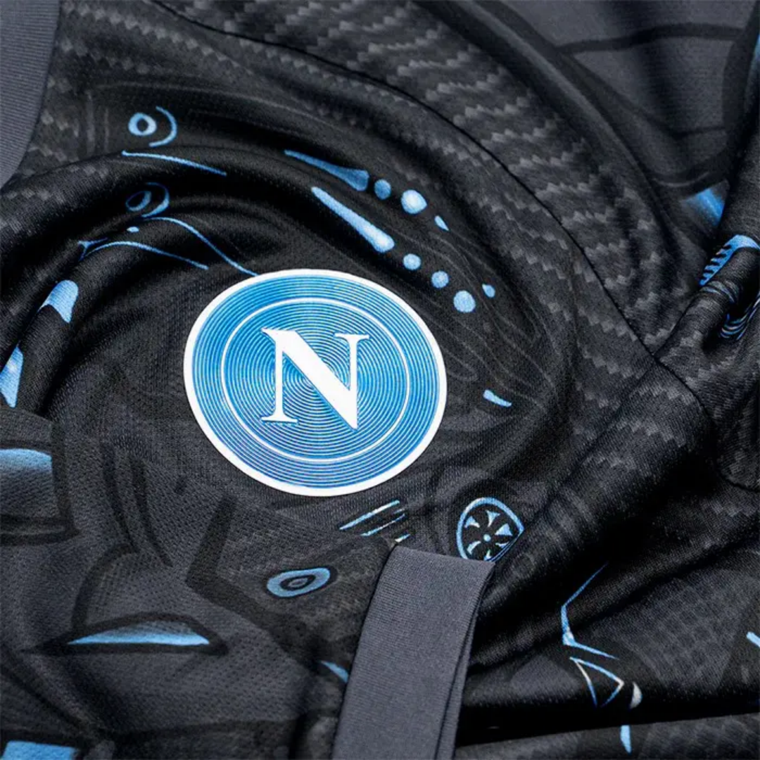 SSC Napoli EA7 Black Pre-Match Jersey 2025/26