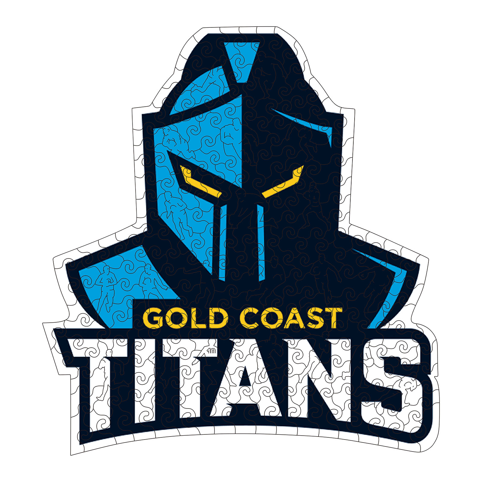 Gold Coast Titans Logo Wooden Puzzle