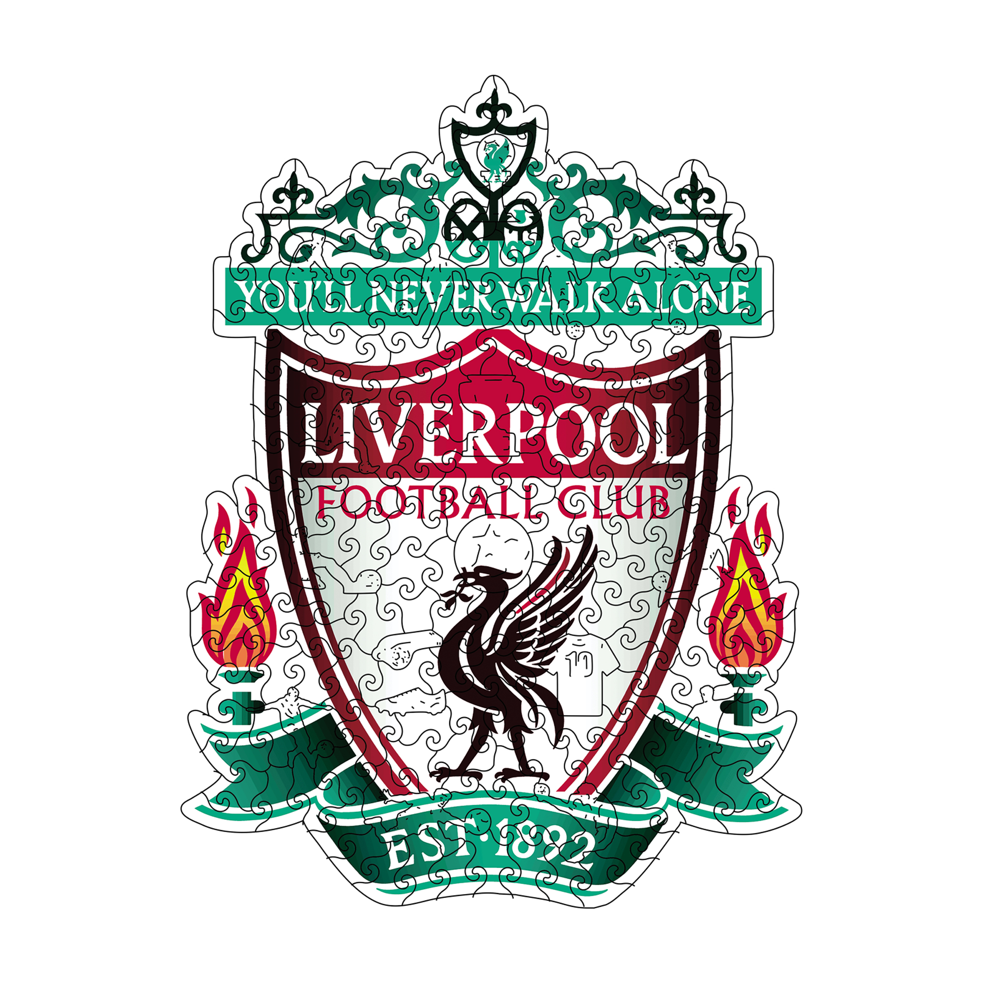 Liverpool Logo Wooden Jigsaw Puzzle