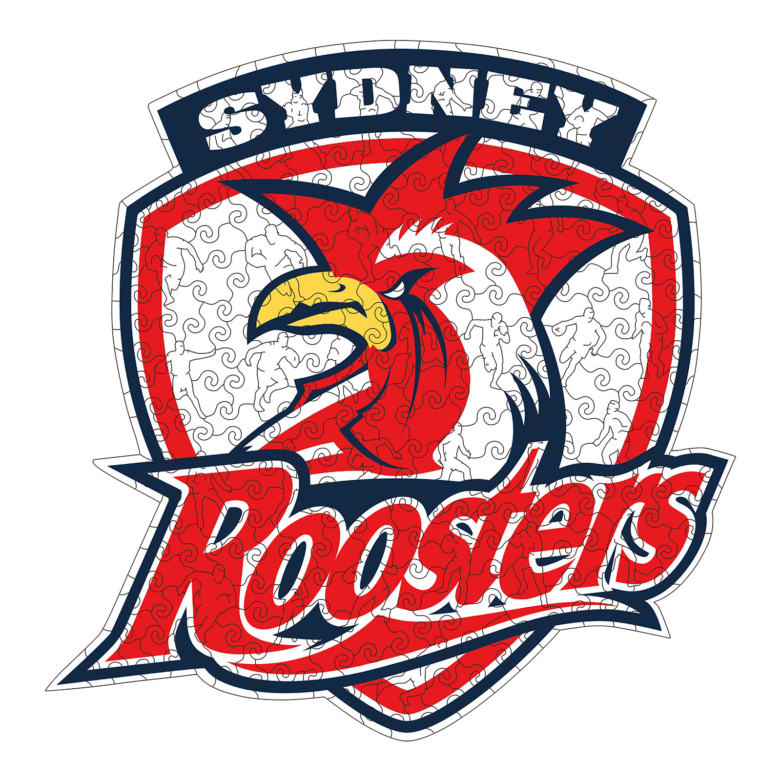 Sydney Roosters Logo Wooden Puzzle