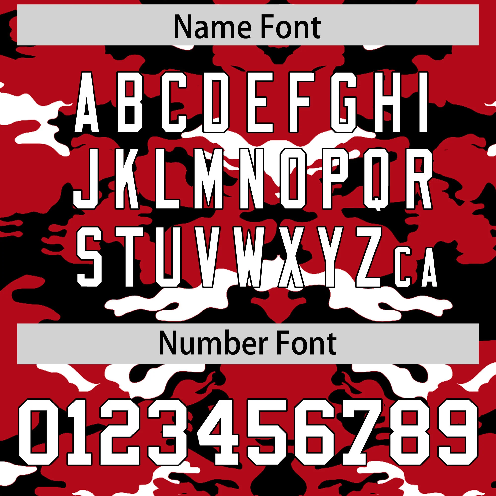 Custom  Red Black-White Mesh Camo Football Jersey