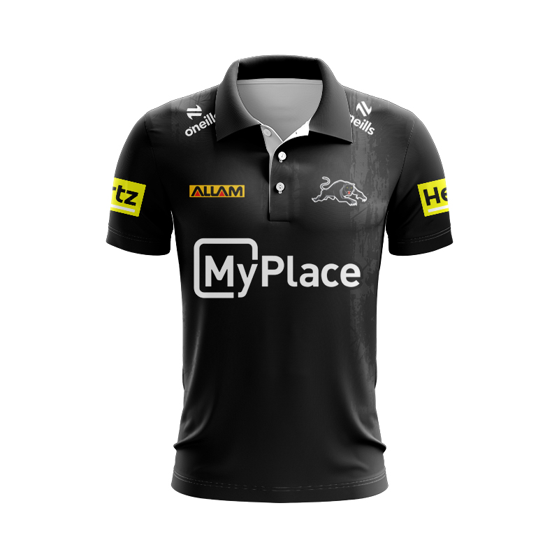 NRL Penrith Panthers 2025 Dark Training Polo Shirt