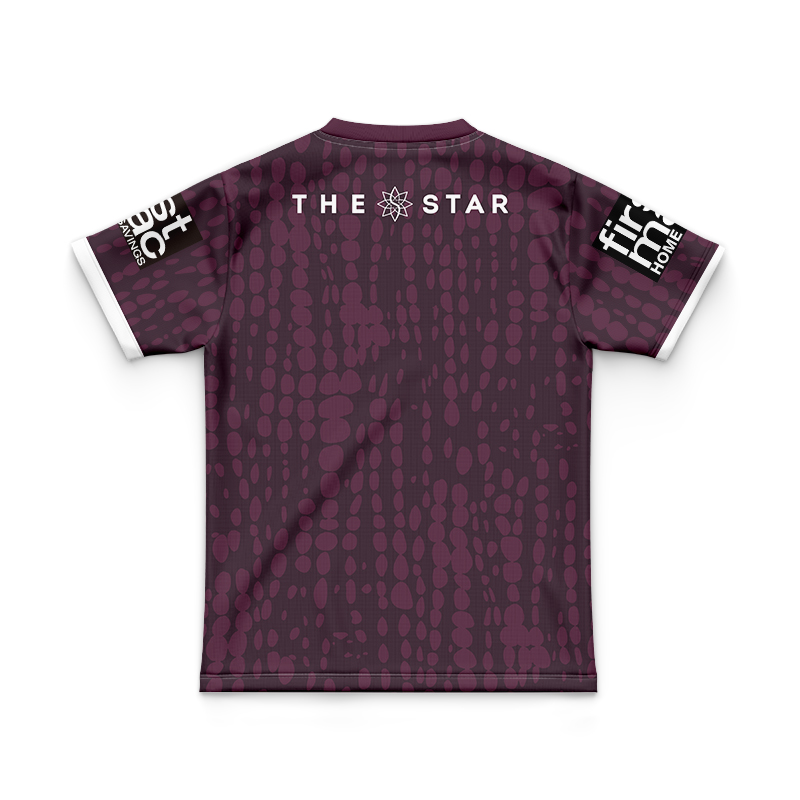 Kid's NRL Brisbane Broncos 2025 Maroon Training Jersey