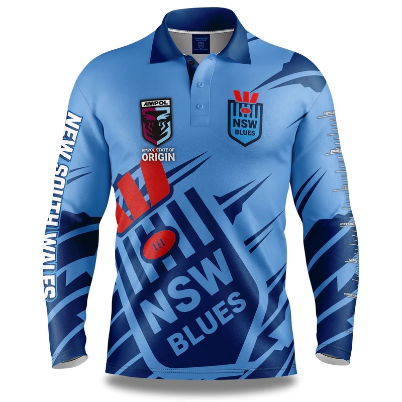 NSW Blues 2024 'FISHFINDER' Fishing Shirt