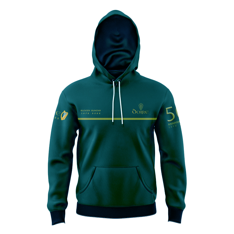 Kid's GAA Derry Bloody Sunday Commemorative Dark Green Hoodie
