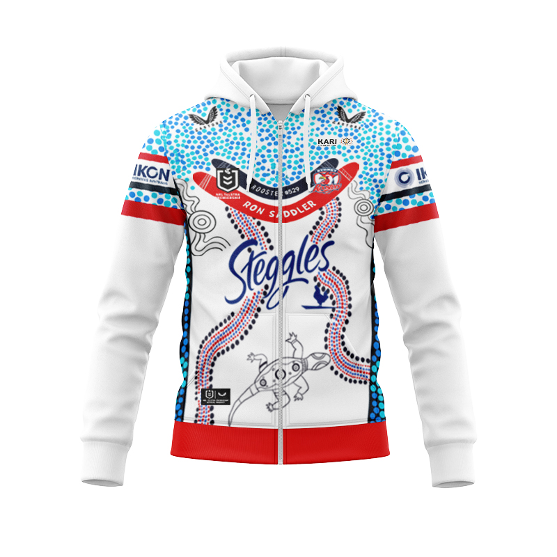 NRL Sydney Roosters 2024 Indigenous Zipper Hoodie