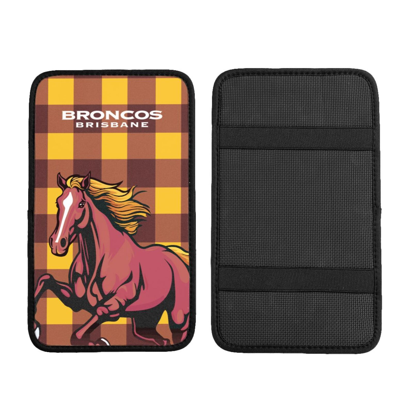 Brisbane Broncos Plaid Car Handrail Box Cushion CHC2498