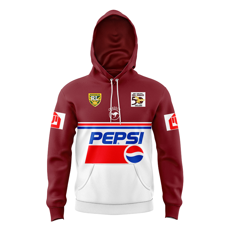 Kid's NRL Manly Warringah Sea Eagles 1996 Retro Hoodie