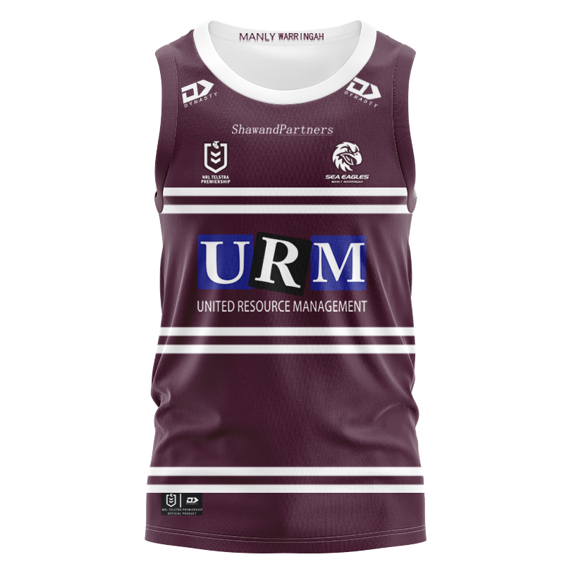 NRL Manly Warringah Sea Eagles 2025 Home Singlet