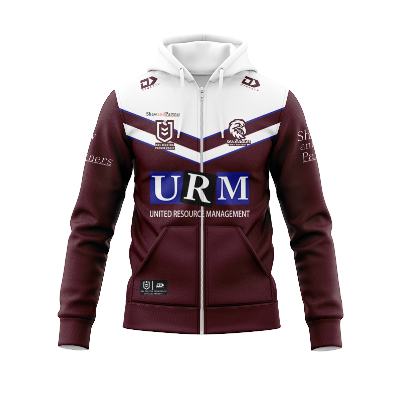 NRL Manly Warringah Sea Eagles 2024 Community Zipper Hoodie