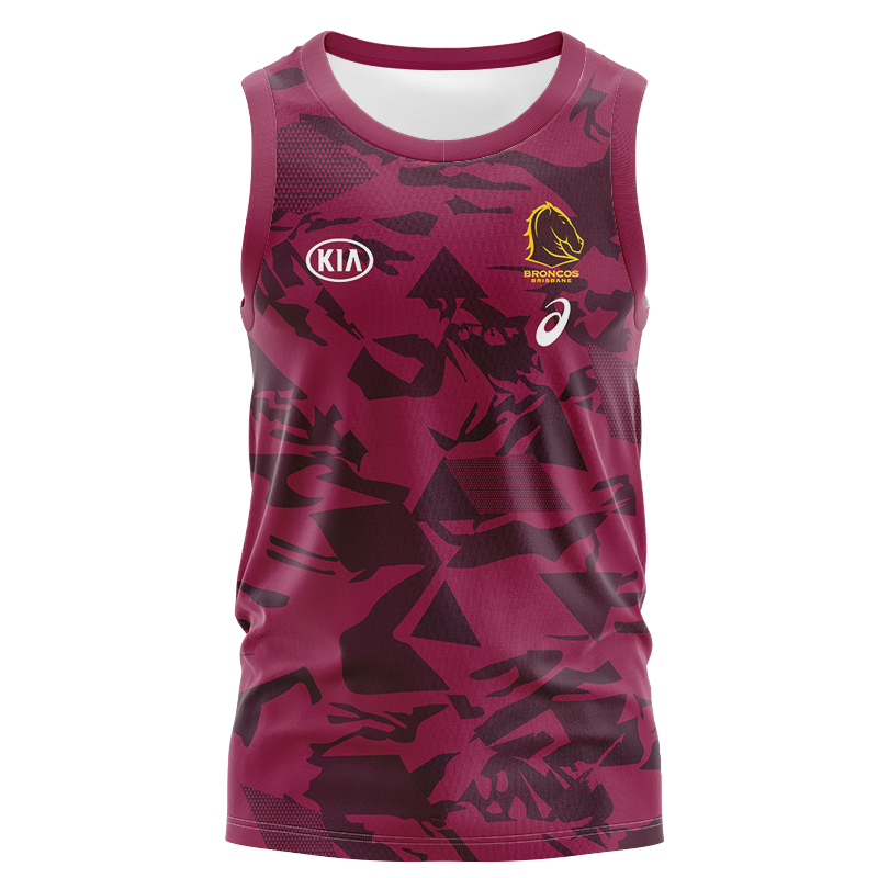 NRL Brisbane Broncos 2021 Singlet