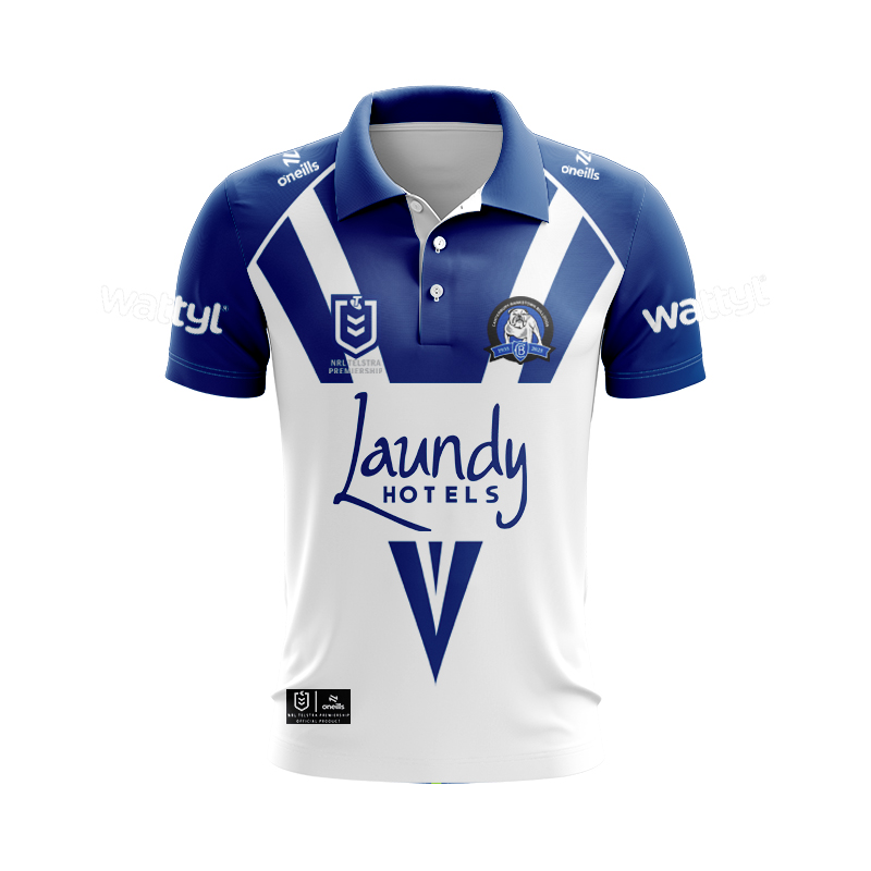 NRL Canterbury-Bankstown Bulldogs 2025 Home Polo Shirt