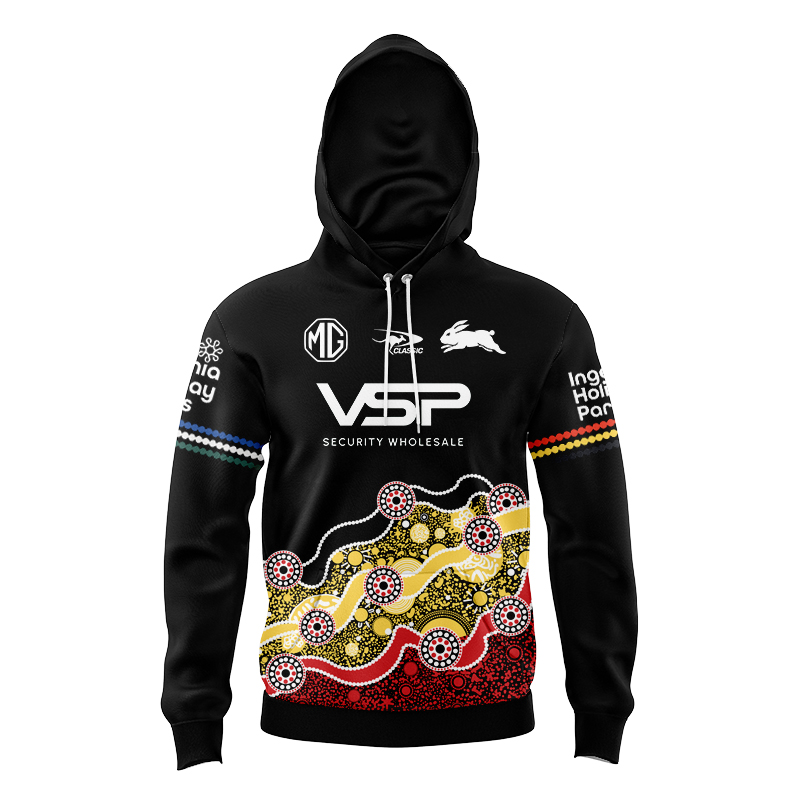 Kid's NRL South Sydney Rabbitohs 2024 Indigenous Training Hoodie