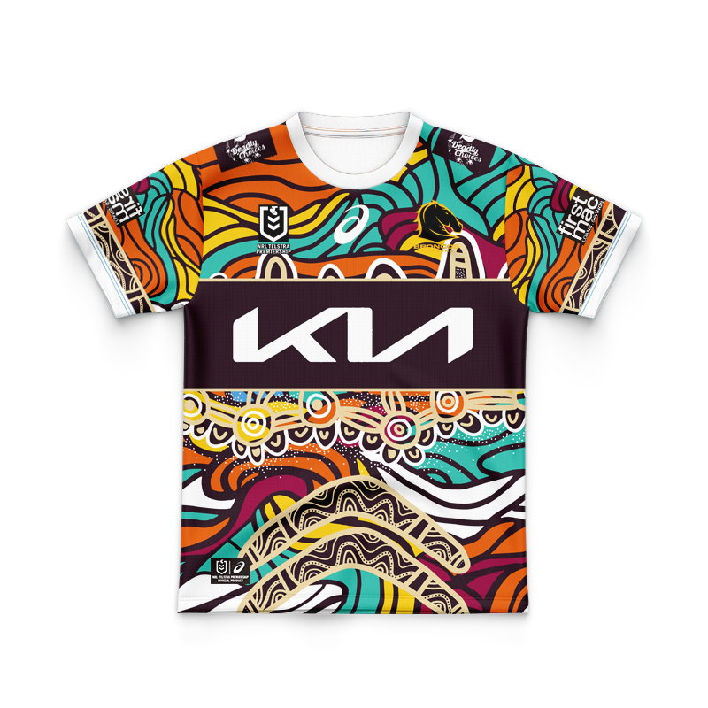 Kid's NRL Brisbane Broncos 2023 Indigenous Jersey