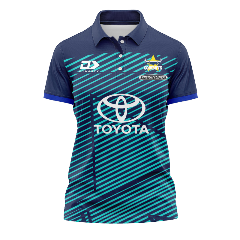 Women's NRLW North Queensland Cowboys 2024 Training Polo Shirt