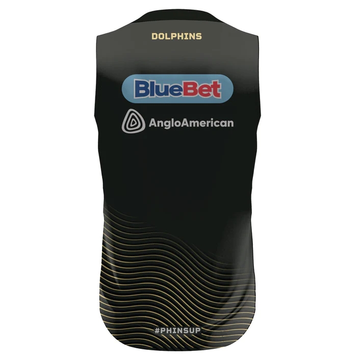 NRL Dolphins 2024 Black Training Singlet
