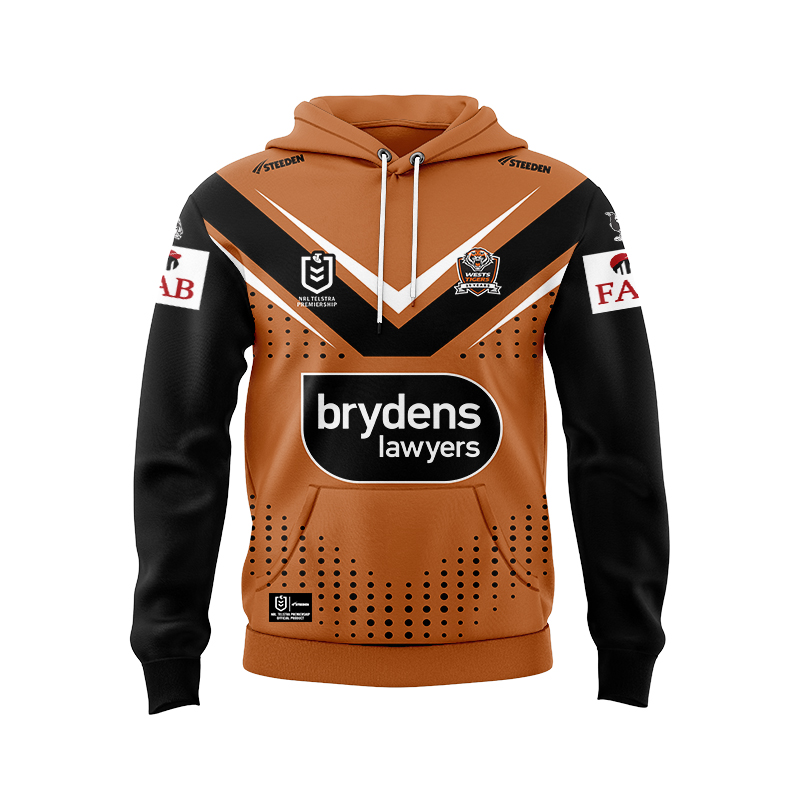 NRL Wests Tigers 2024 Away Hoodie