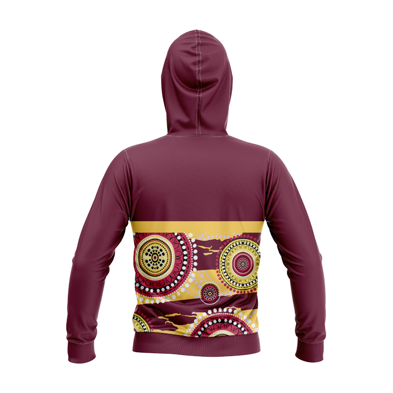 Kid's NRL Brisbane Broncos 2024 Indigenous RS Hoodie