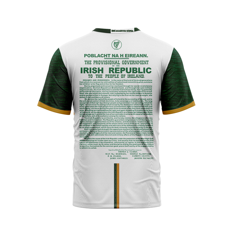 Men's GAA New 1916 Commemoration Player Fit Jersey White