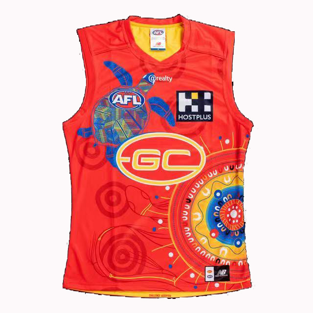 AFL Gold Coast Suns 2021 Indigenous Guernsey