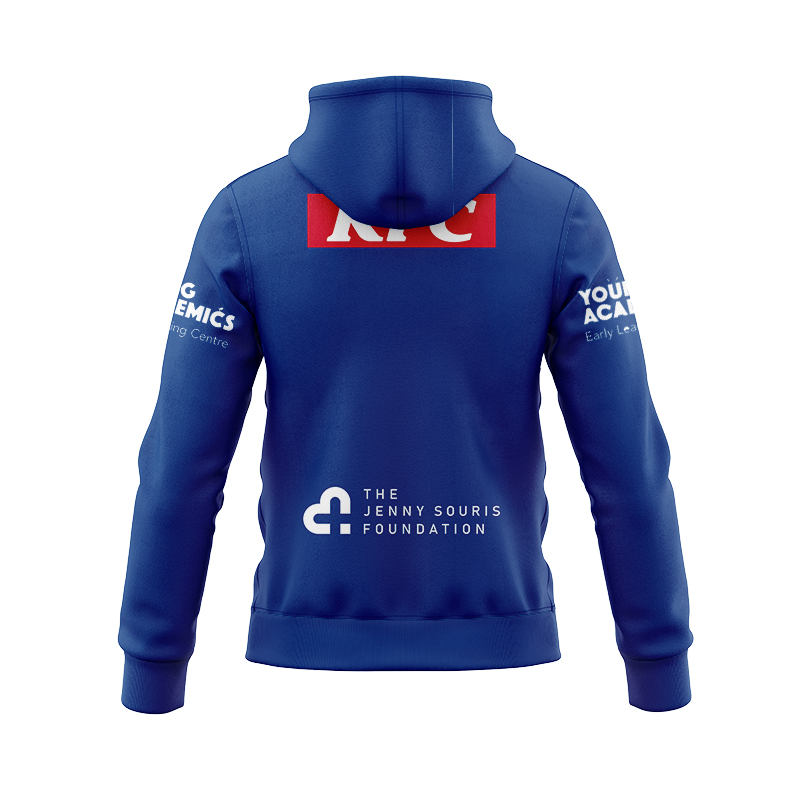 NRL Canterbury-Bankstown Bulldogs 2024 Away Zipper Hoodie