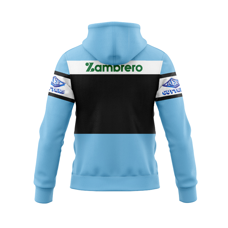 NRL Cronulla-Sutherland Sharks 2025 Home Zipper Hoodie