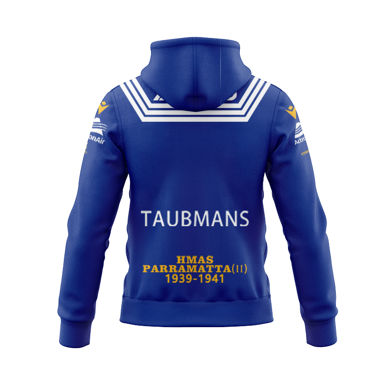 NRL Parramatta Eels 2024 ANZAC Zipper Hoodie