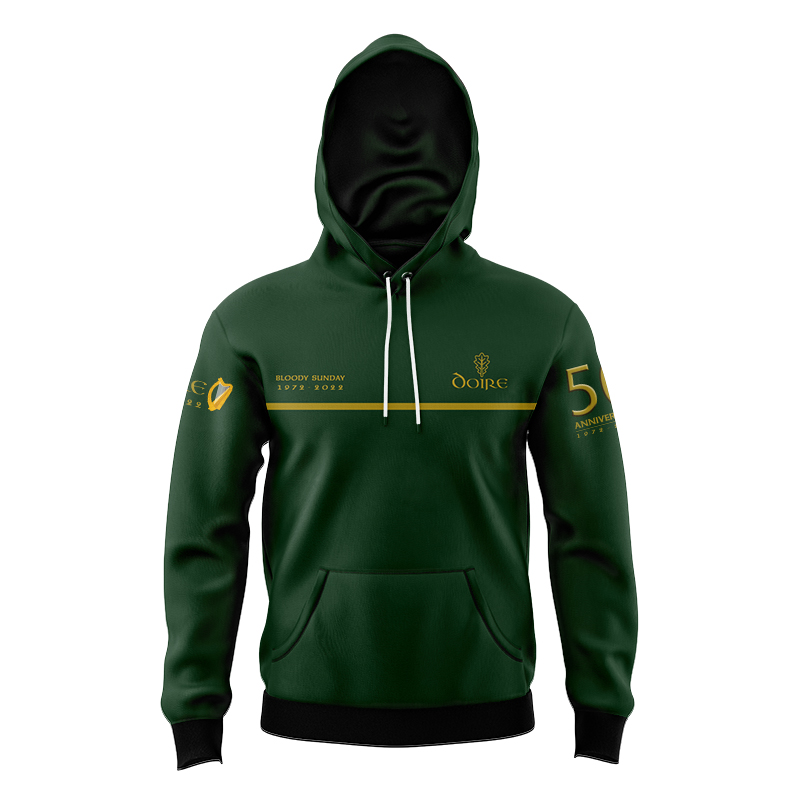 Kid's GAA Derry Bloody Sunday Commemorative Green Hoodie