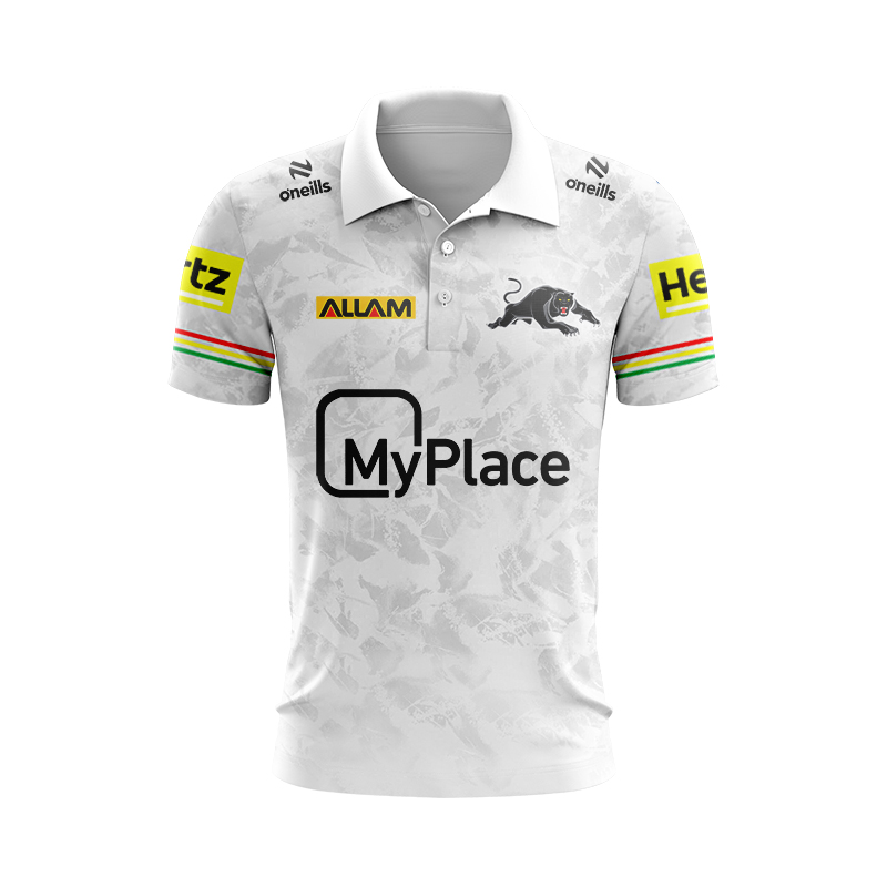 NRL Penrith Panthers 2024 White Polo Shirt