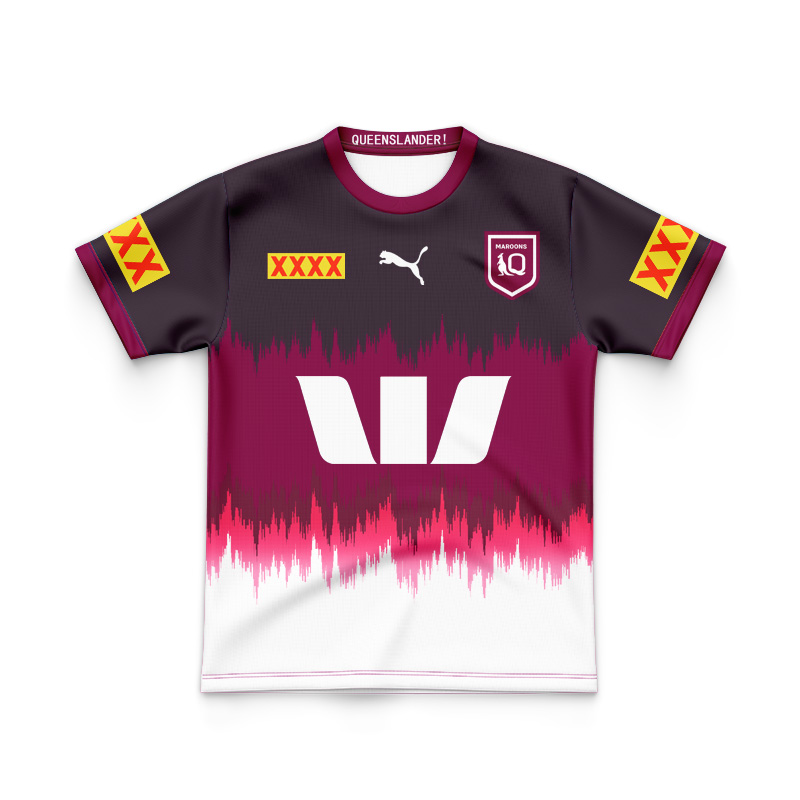 Kid's NRL QLD Maroons 2024 Training Jersey